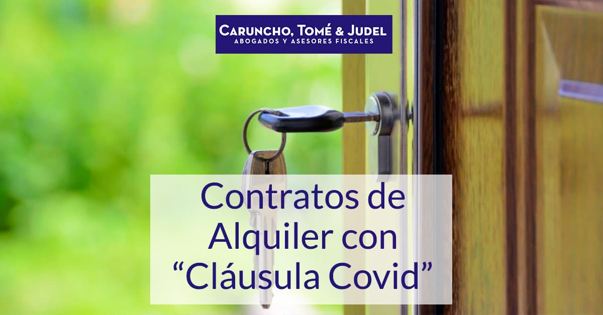 Contratos de alquiler con Clausula Covid