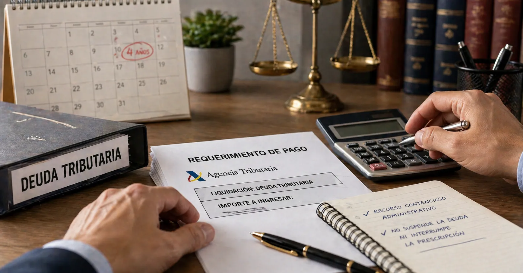 Puede prescribir una deuda con Hacienda si han pasado 4 años aunque haya recurrido