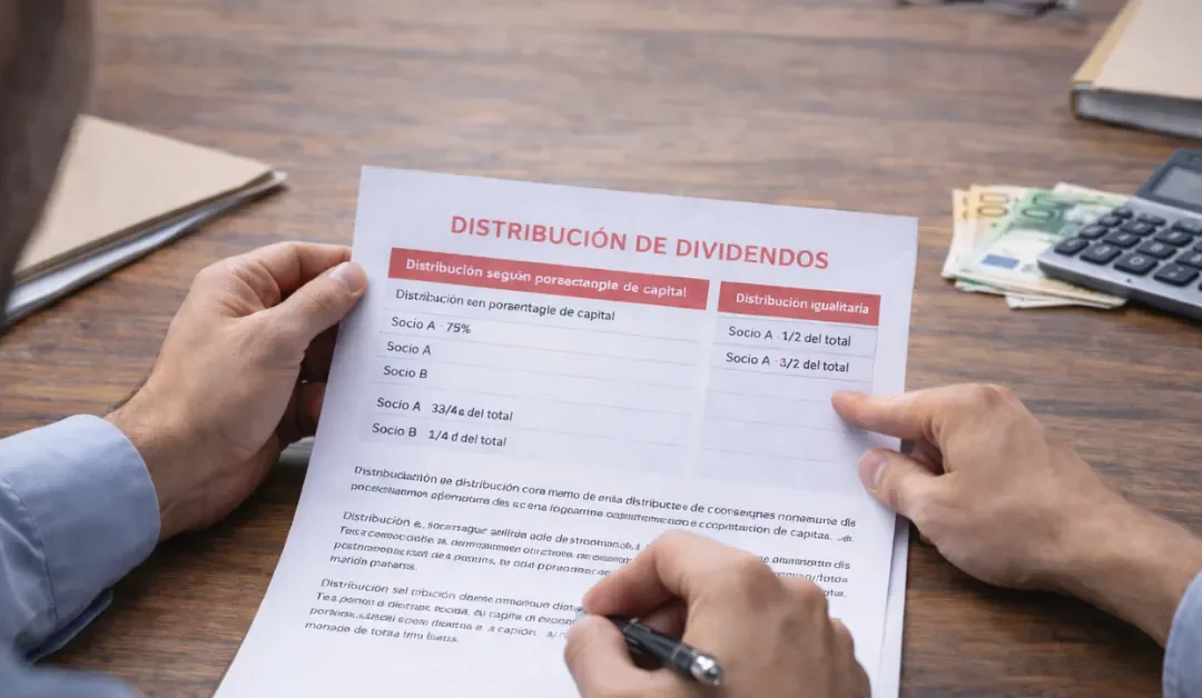 Sobre el reparto no igualitario de dividendos en una sociedad