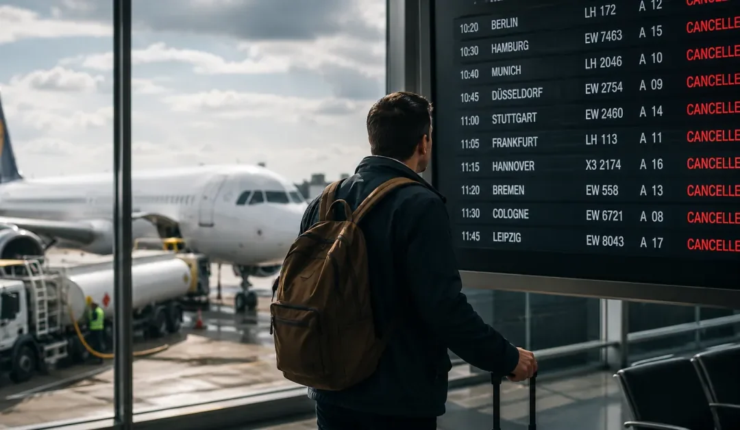 Vuelo cancelado por el precio del combustible: derechos del pasajero y compensación