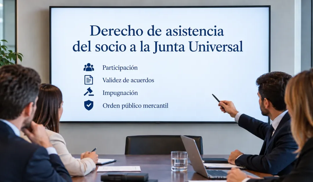 Derecho de asistencia del socio a la Junta Universal: claves de la STS 989/2026